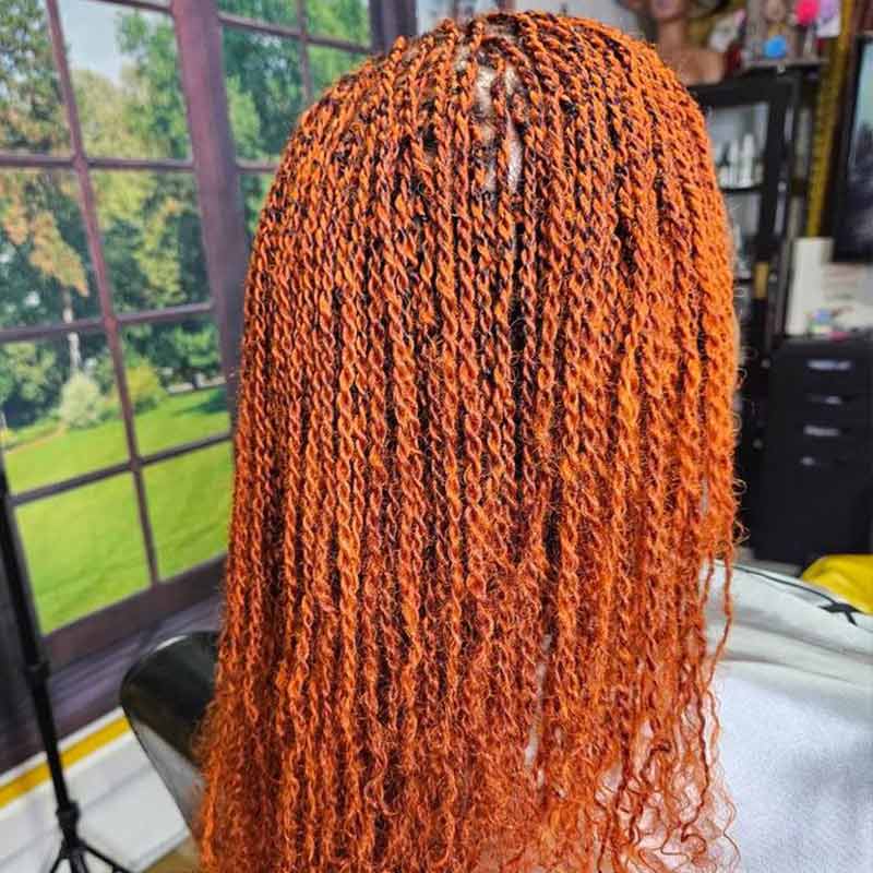 MATCH SALE|QVR Ginger Orange Afro Kinky Bulk Human Hair