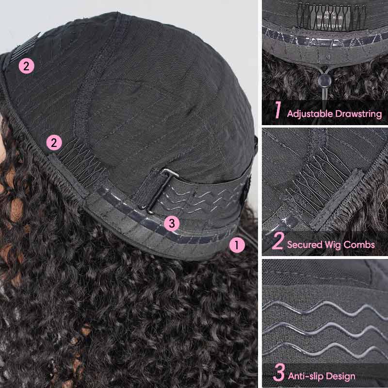 BFCM Combo|QVR Twist Curly Half Wig Human Hair