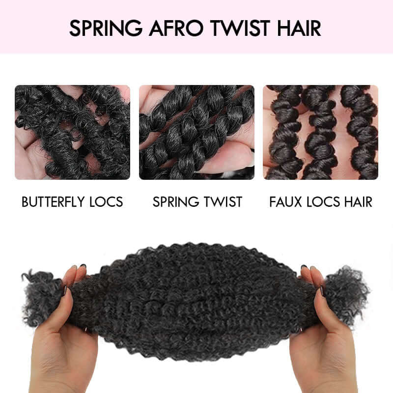 QVR Upgraded Kinky Bulk Natural Black hair 4a/3c Extensions