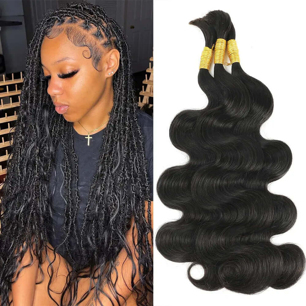 Flash Sale|QVR Body Wave Boho Knotless Braiding Bulk Human Hair