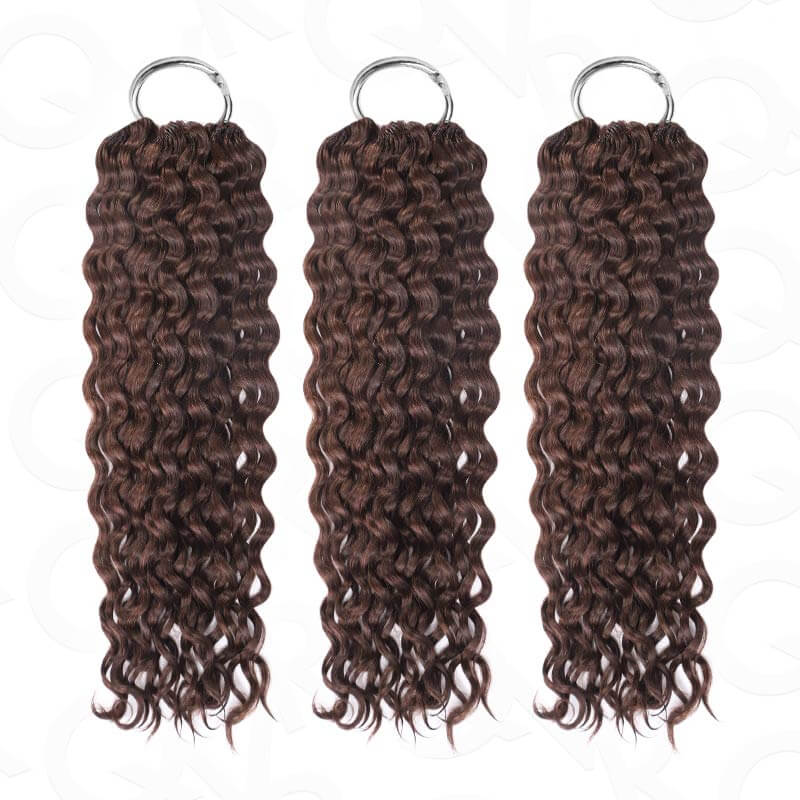 P3G5|Dark Brown Water Wave Miracle Knots Human Hair