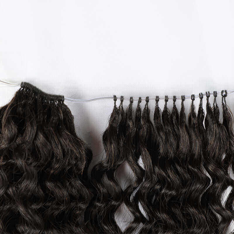 QVR 1 Pack Muti-Color Water Wave Crochet Braid Human Hair Extensions