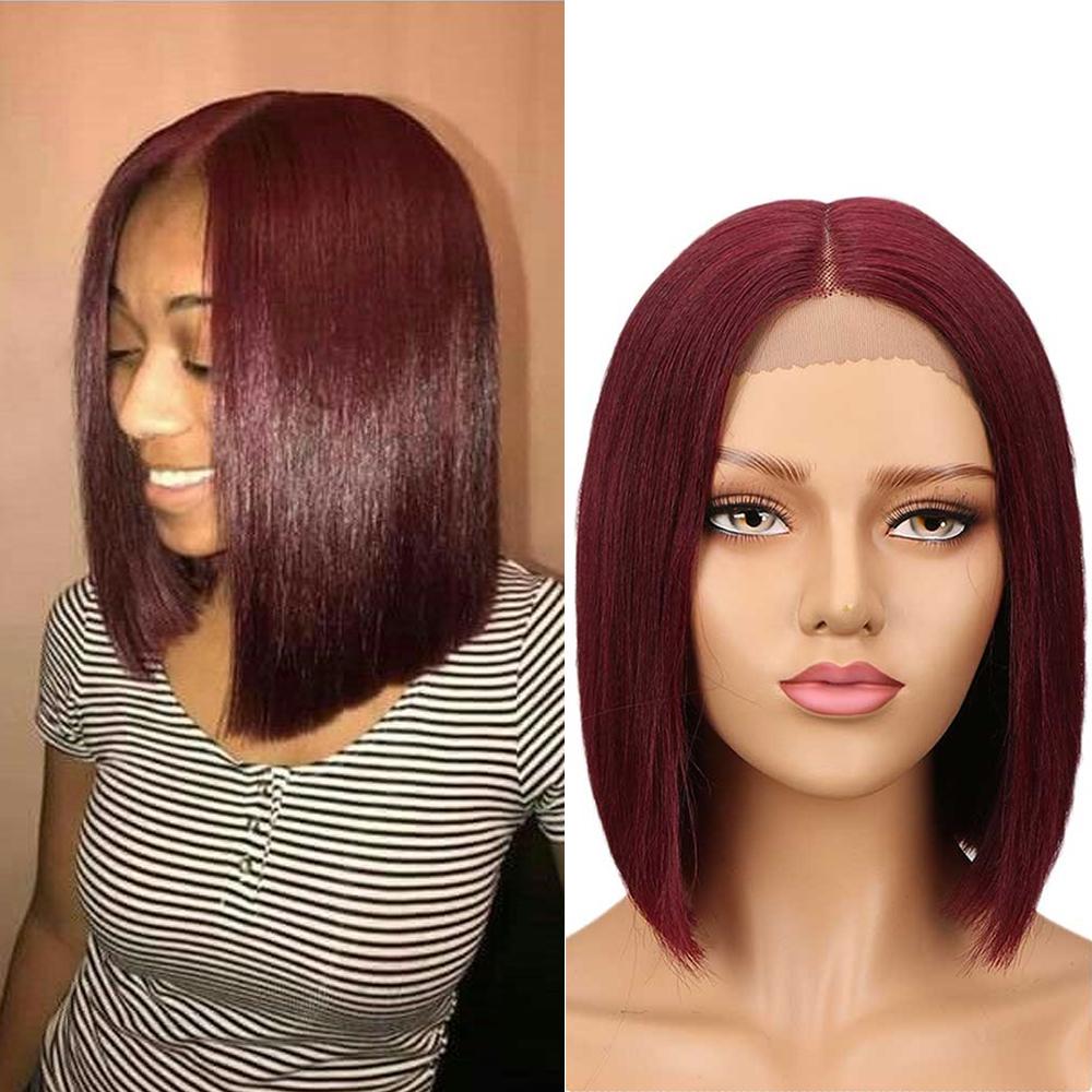 QVR Lace Front Human Hair Wigs 10 Bob Wig | LYNA
