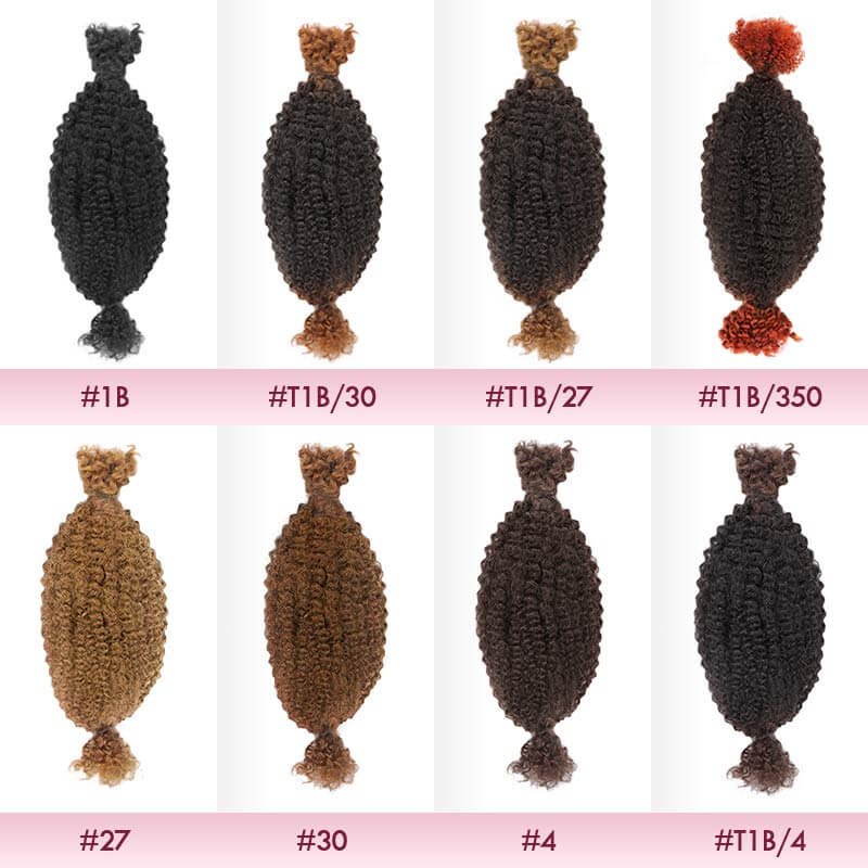 QVR Ombre Spring Twist Hair T1B/4 Color Type 3C 4A Hair Extensions