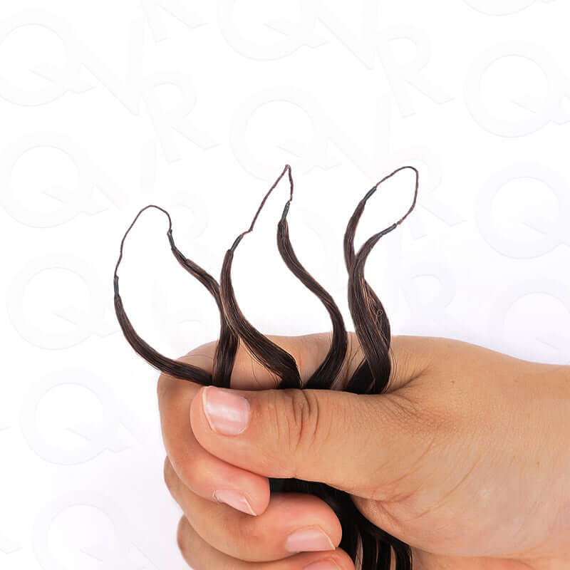 QVR 1 Pack Water Wave Feather Crochet Human Hair Extension