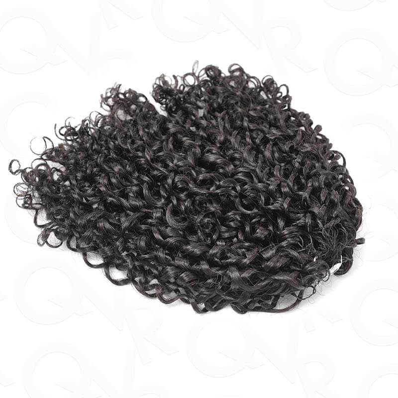 US Only|QVR #1B Ramen Curl Feather Crochet Human Hair