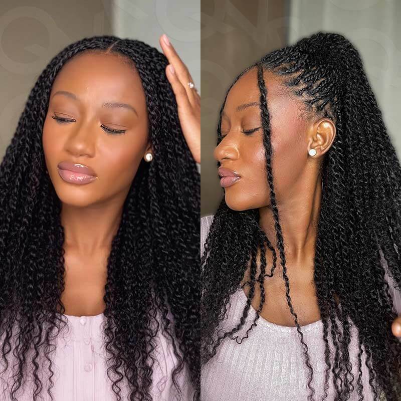 BOGO|Natural Black Afro kinky Bulk Hair Extensions