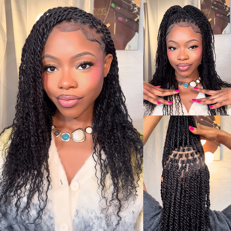QVR Two Colors #P27/30 Afro Kinky Bulk Human Hair for Mini Twist Braiding Dreadlock