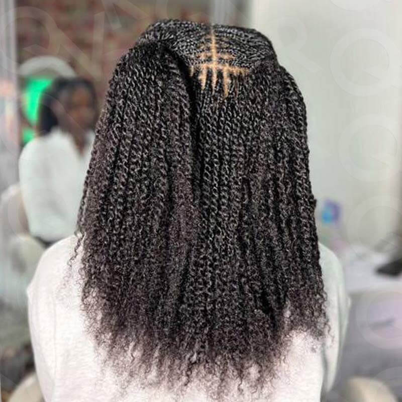 QVR Brazilian Remy Hair Afro kinky Bulk Human Hair For Braiding Dreadlock Hair
