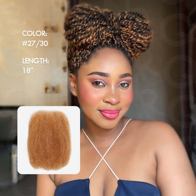 QVR 1 Pack #27/30 Afro Kinky Bulk Human Hair