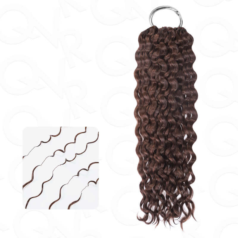 P3G5|Dark Brown Water Wave Miracle Knots Human Hair