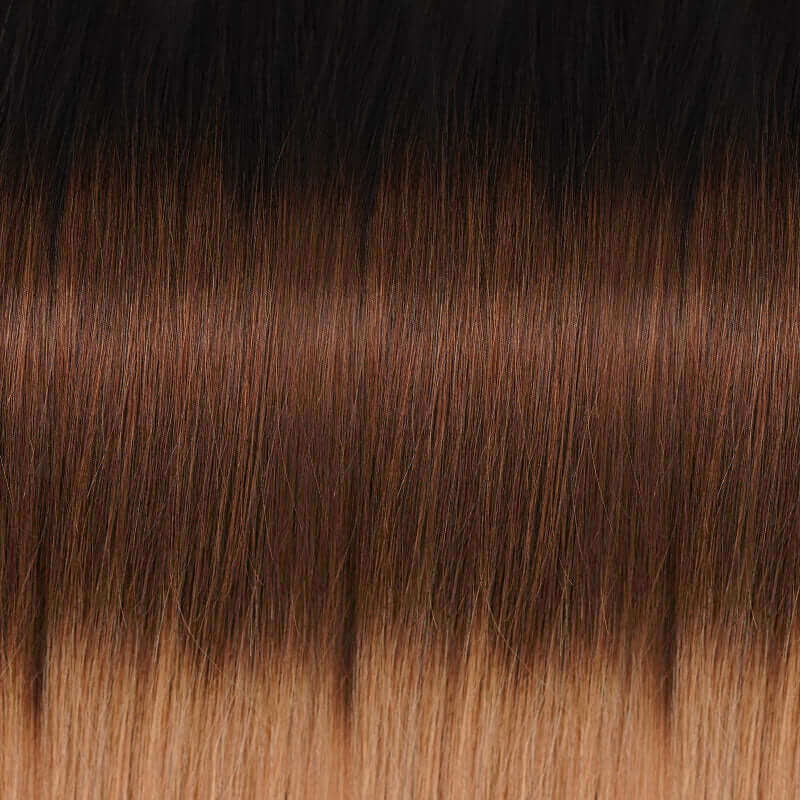 QVR Ombre #T1B/30/27 Feather Crochet Hair Afro Kinky Curly Machine Made Human Hair Extension