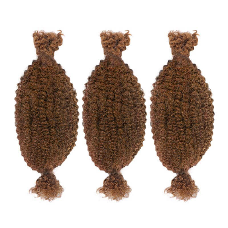 QVR Spring Twist Hair Dark Brown #4 Color Type 3C 4A Hair Extensions