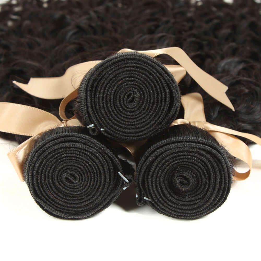 Queen Remy Water Wave Human Hair Bundles Hair Weave 3 Bundles