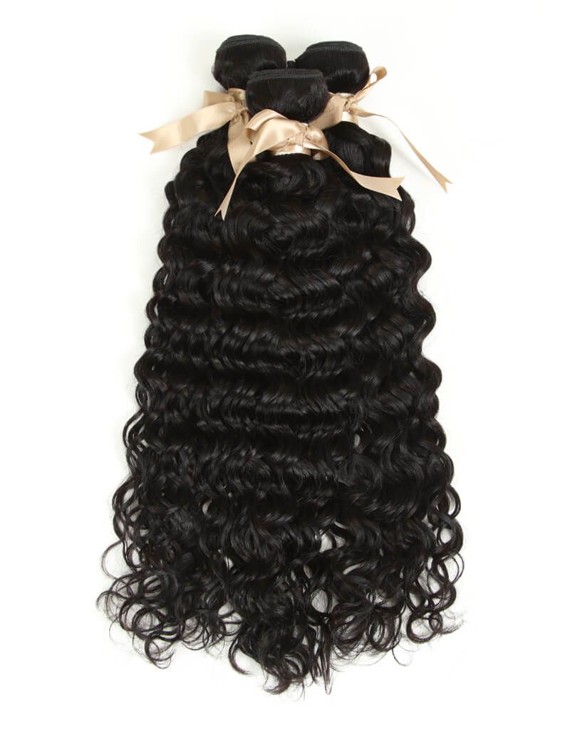 Queen Remy Water Wave Human Hair Bundles Hair Weave 3 Bundles