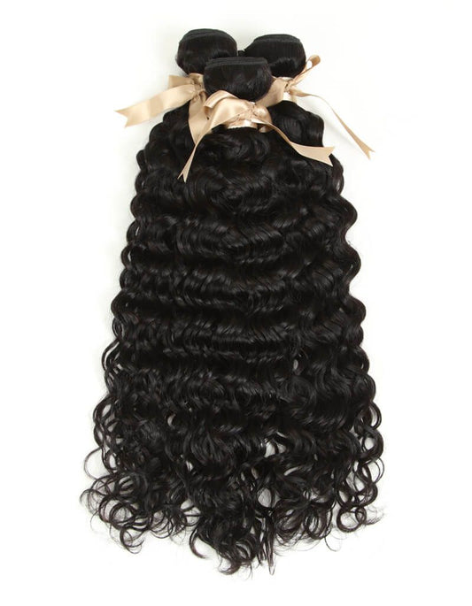 Queen Remy Water Wave Human Hair Bundles Hair Weave 3 Bundles