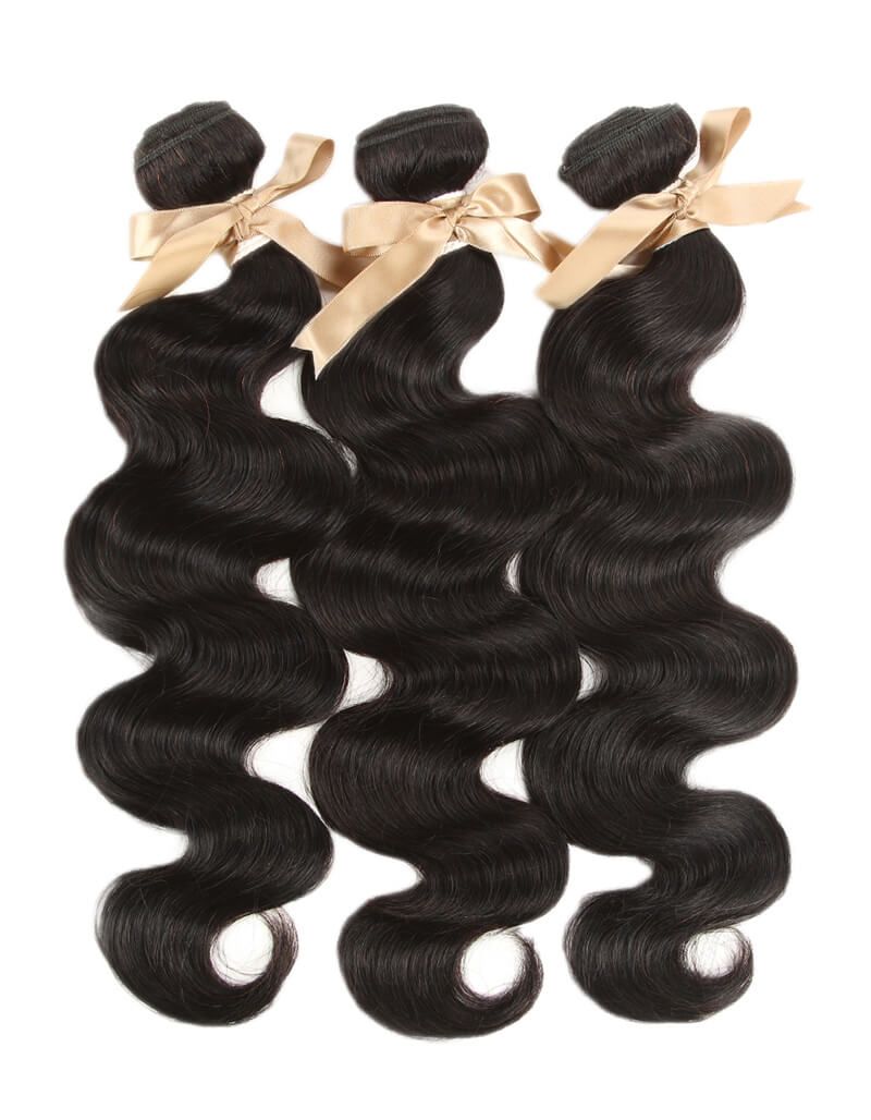 Skunk Stripe Human Hair 3 Bundles with Closure Red Closure And Black Hair Bundles Style Virgin Human Hair Weave