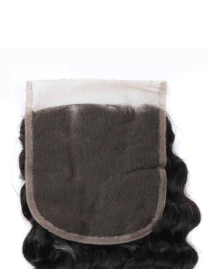 QVR Queen Remy 3 Bundles  Deep Wave Bundles with Closure Peruvian Hair Bundles with Closure Remy 100% Human Hair Bundles with Frontal