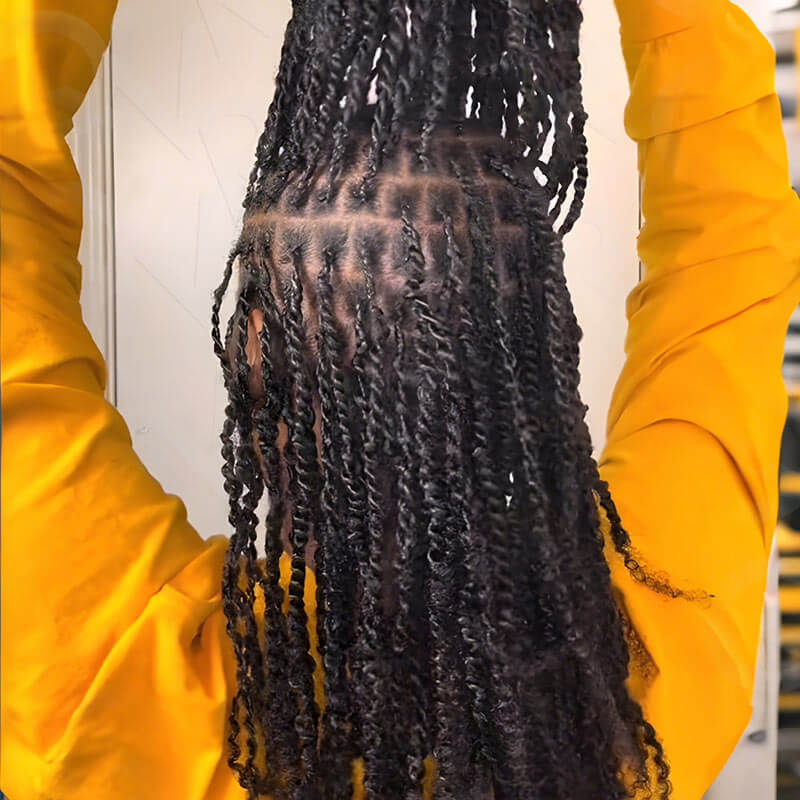 Wholesale|Buy 15 Packs Natural Black Spring Twist Human Hair Send 10 Free Packs