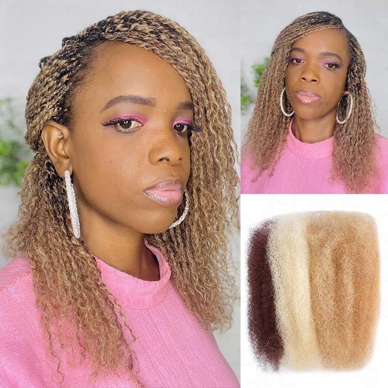 US Only|QVR #P32/16/613 Afro kinky Bulk Human Hair