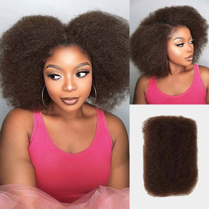 $100off Member Sale|Natural Black Afro kinky Bulk Human Hair