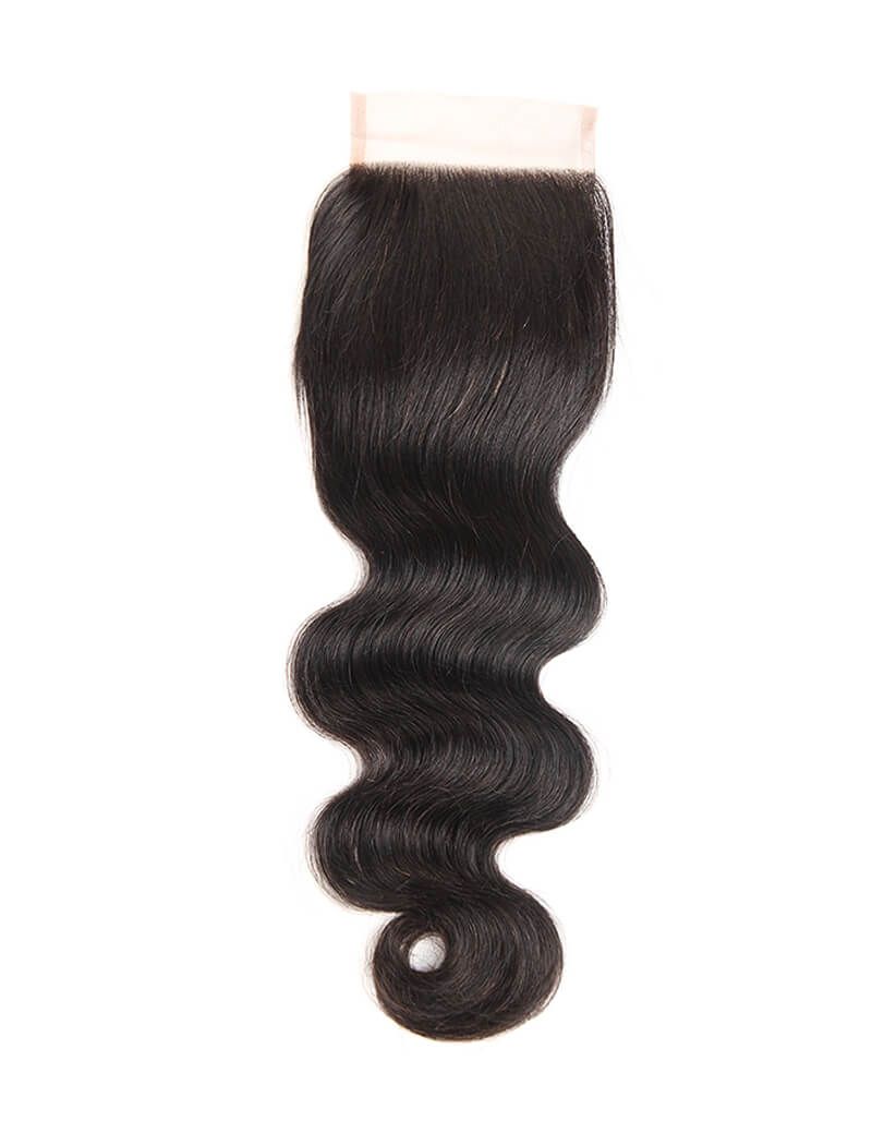 QVR Remy Human Hair 4X4 Closure Body Wave
