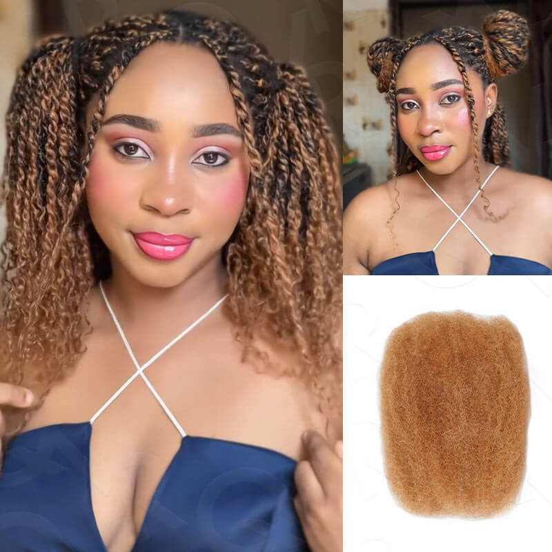 P3G5|Mix #4/30 Afro kinky Bulk Human Hair