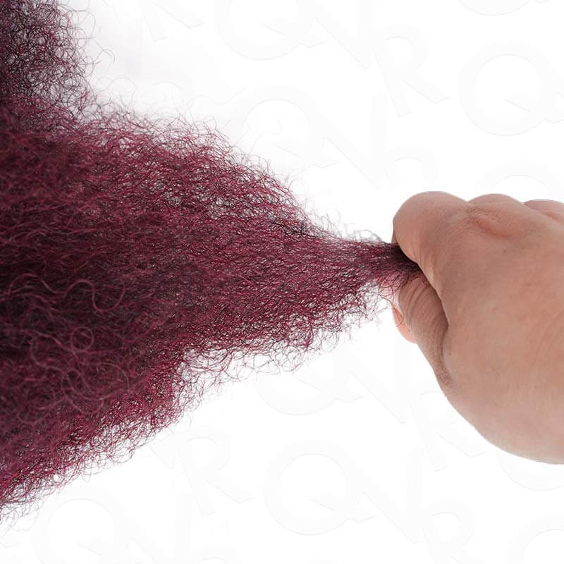 MATCH SALE|QVR #M1B/99J/Burgundy Afro Kinky Bulk Human Hair