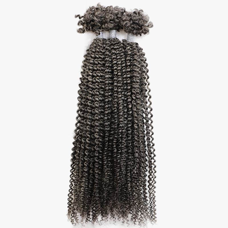 QVR 1 Pack Afro Kinky V Bulk Hair for Kinky Twist Crochet Braiding Hair