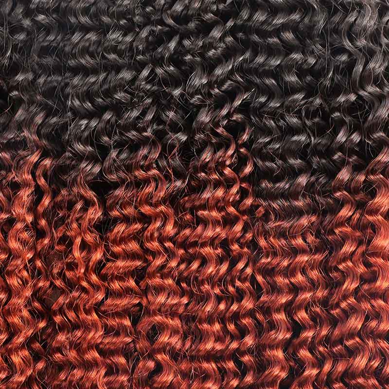 QVR #T1B/350 Crochet Hair Small Kinky Curly Machine Made Feather Human Hair Extension
