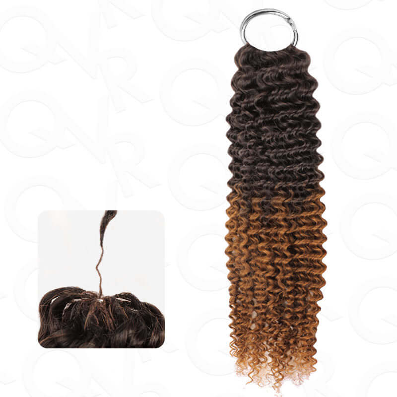 CLEARANCE SALE| #T2/30 Crochet Hair Small Kinky Curly Machine Made Feather Human Hair Extension