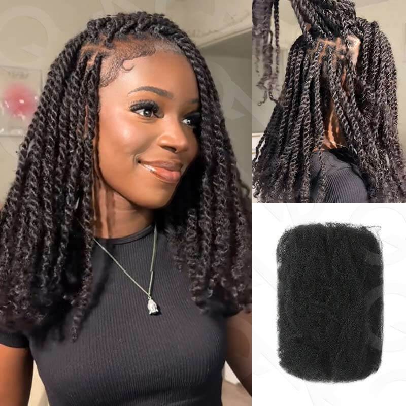 $100off Member Sale| Dark Brown Afro kinky Bulk Human Hair