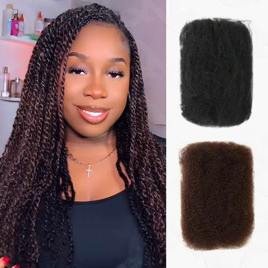 Flash Sale|QVR #1B+#4 Two Colors Afro Kinky Bulk Human Hair