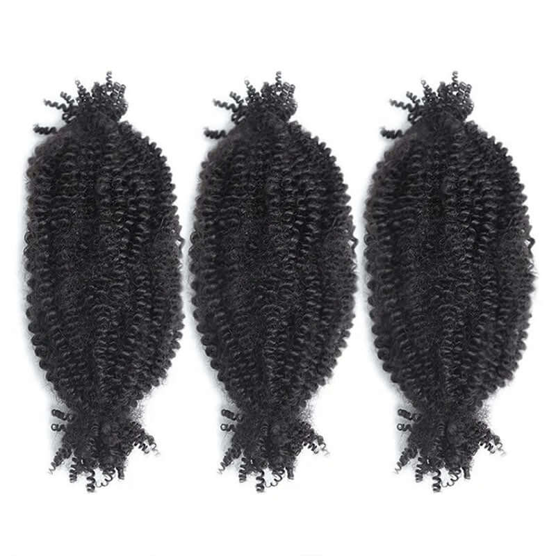 Wholesale|Buy 15 Packs Natural Black Spring Twist Human Hair Send 10 Free Packs
