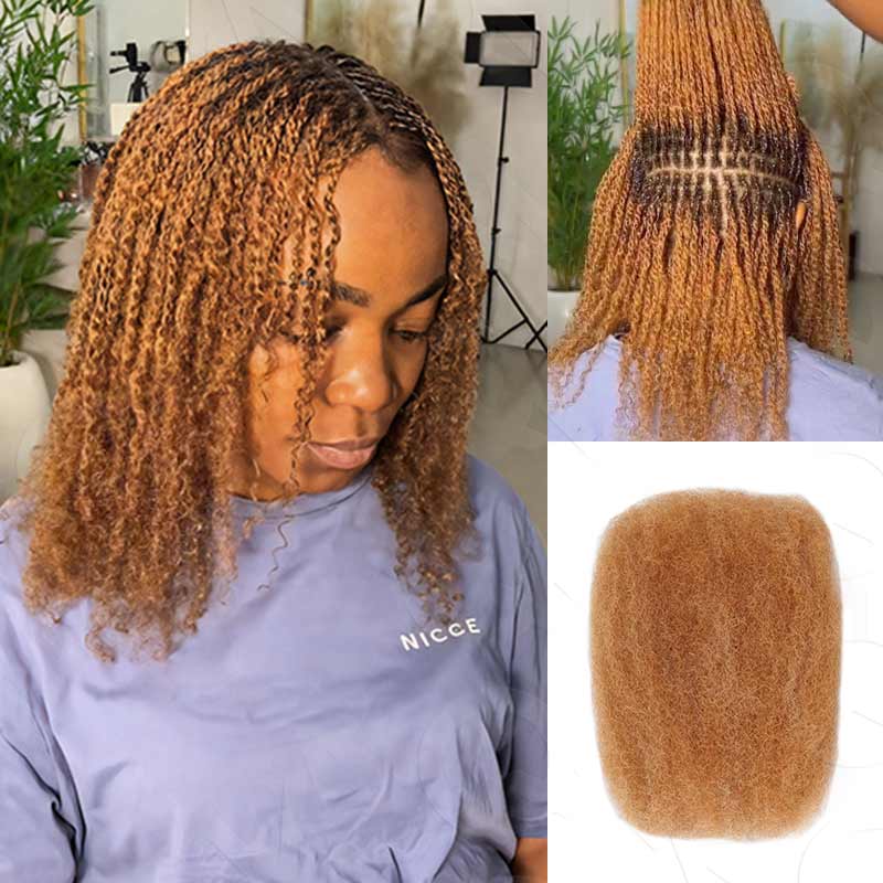 $100off Member Sale|Natural Black Afro kinky Bulk Human Hair