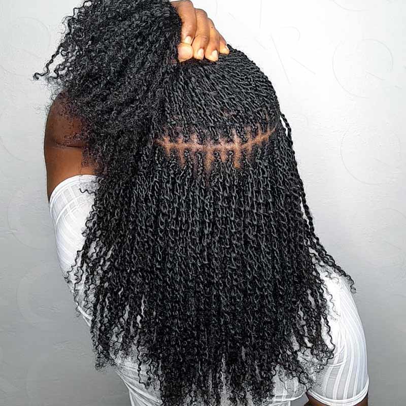 CLEARANCE SALE| Natural Black Afro kinky Bulk Hair Extensions