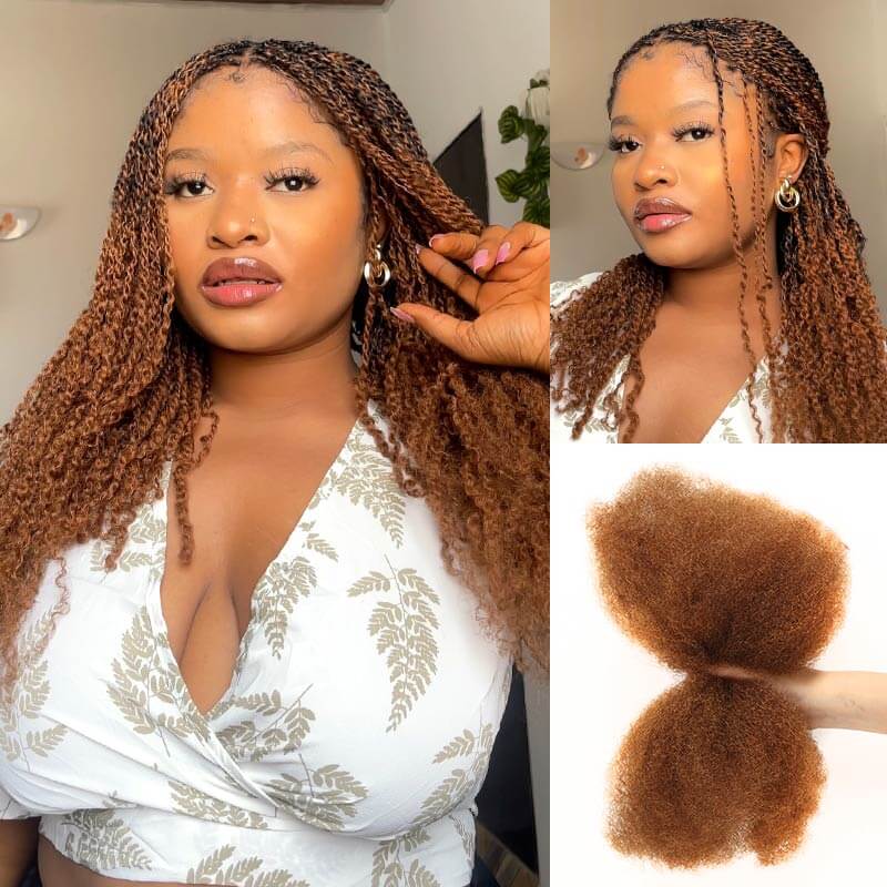 Wholesale|Buy 15 Packs Dark Brown Afro kinky Bulk Send 10 Free Packs