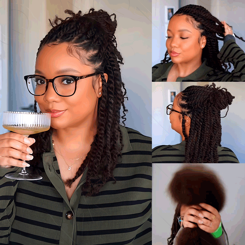 Flash Sale|QVR Dark Brown Afro kinky Bulk Human Hair