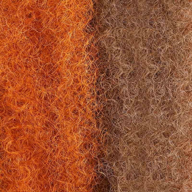 QVR 2 In 1 Afro Kinky Bulk Two Colors #6/SOrange4 Human Hair For Braiding Dreadlock Hair