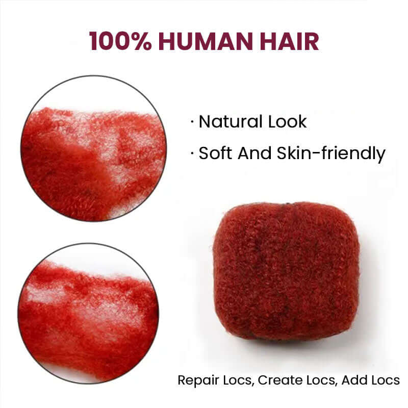 MATCH SALE|QVR Red Afro Kinky Bulk Human Hair