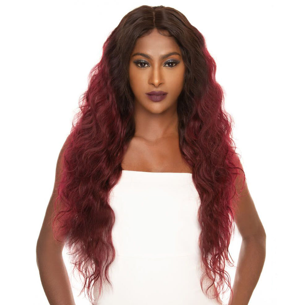QVR Remy Body Wave Human Hair Bundles With Closure 1B Burgundy Remy Peruvian Dyed Omber 3 Bundles With Frontal 4x4 Brazilian Human Hair