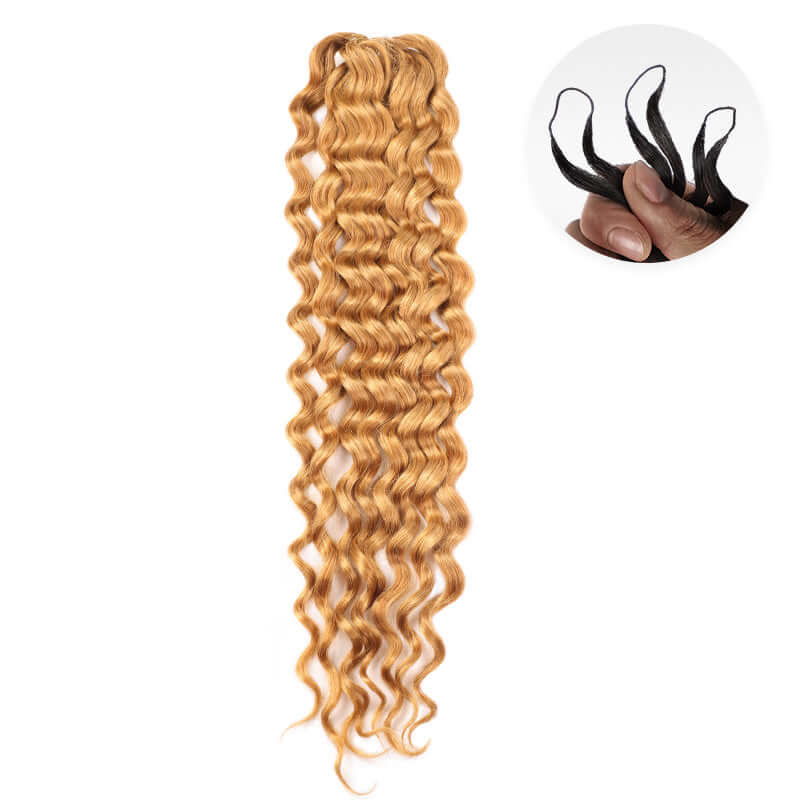 QVR 1 Pack Muti-Color Water Wave Crochet Braid Human Hair Extensions