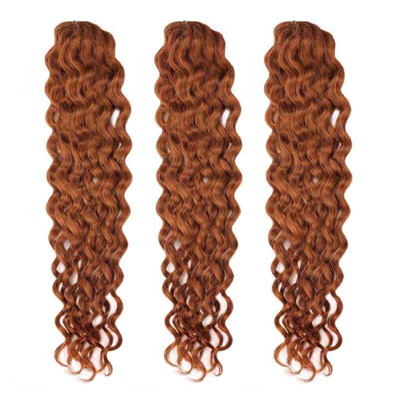 QVR 1 Pack Muti-Color Water Wave Crochet Braid Human Hair Extensions